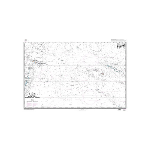 Shom Raster Géotiff - 6880 - carte marine numérique - Des îles Tonga à l'archipel des Tuamotu