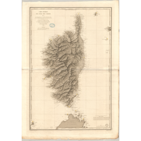 Carte marine ancienne - 232 - CORSE - MEDITERRANEE - (1831 - ?)