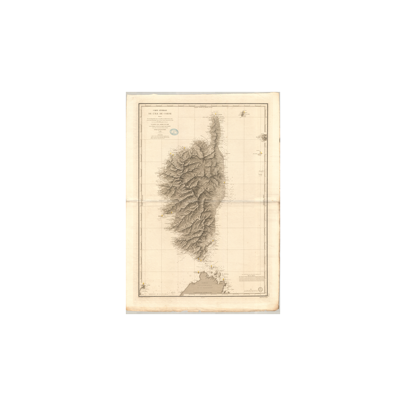 Carte marine ancienne - 232 - CORSE - MEDITERRANEE - (1831 - ?)