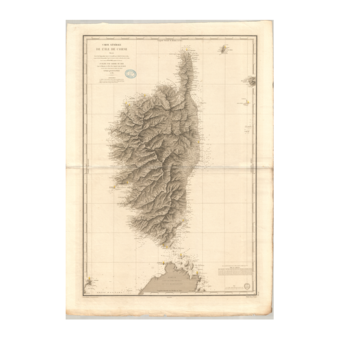 Reproduction carte marine ancienne - 232 - CORSE - MEDITERRANEE - (1831 - ?) Reproduction carte marine ancienne - 232 - CORSE - MEDITERRANEE - (1831 - ?)
