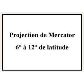 Shom - 9171NQG - Projection de Mercator 6° à 12° de latitude