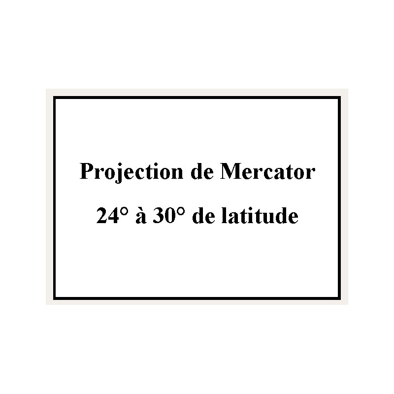 Shom - 9174NQG - Projection de Mercator 24° à 30° de latitude