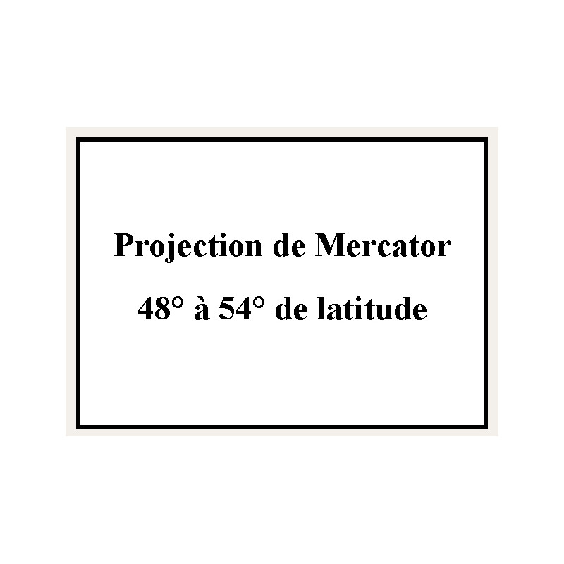 Shom - 9178NQG - Projection de Mercator 48° à 54° de latitude