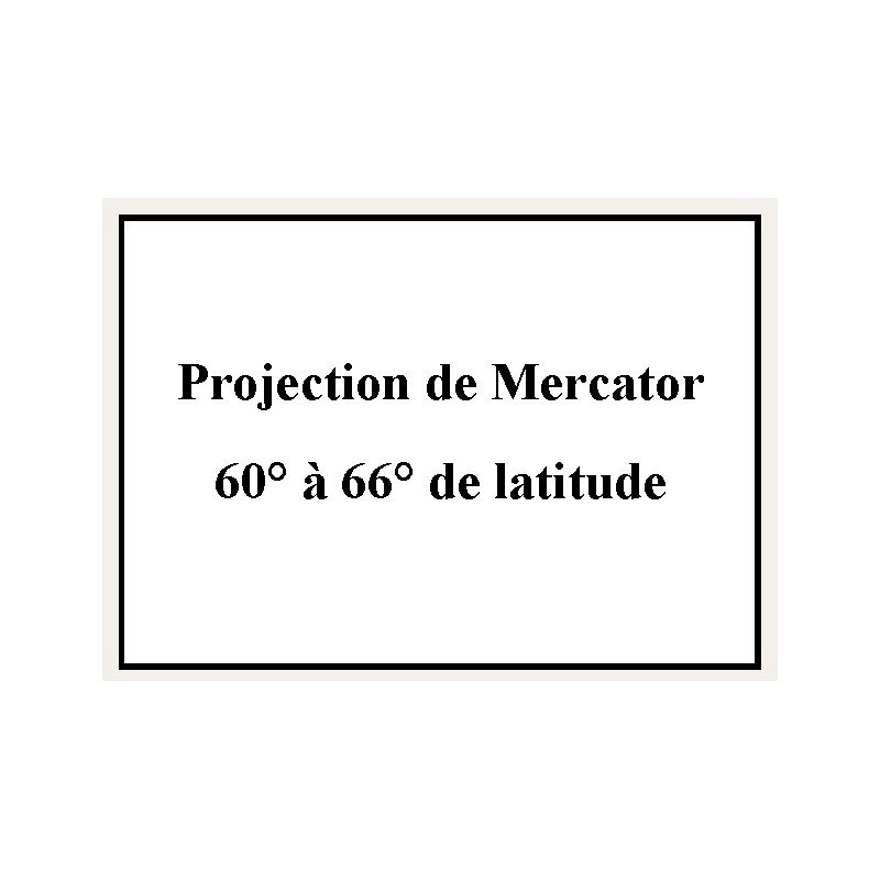 Shom - 9180NQA - Projection de Mercator 60° à 66° de latitude