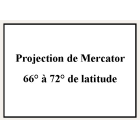 Shom - 9181NQA - Projection de Mercator 66° à 72° de latitude