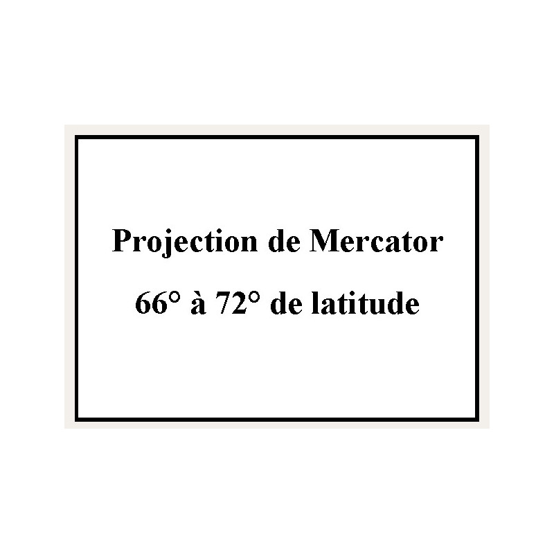 Shom - 9181NQA - Projection de Mercator 66° à 72° de latitude