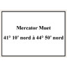 Shom - 9609NQG - Mercator Muet 41° 10' nord à 44° 50' nord