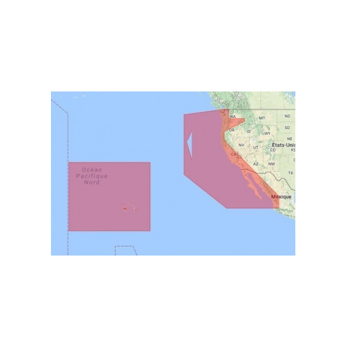 C-Map Max Wide pour Adrena NA-M024 Usa West Coast and Hawaii