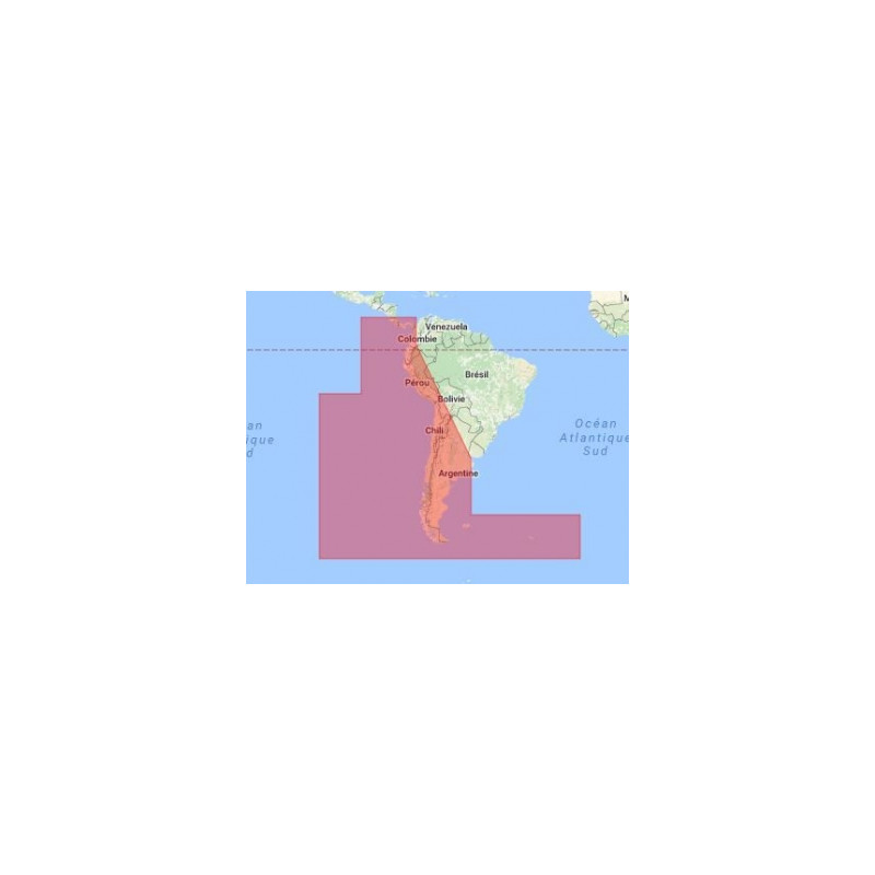 C-Map Max Wide pour Adrena SA-M500 Costa Rica to Chile to Falklands