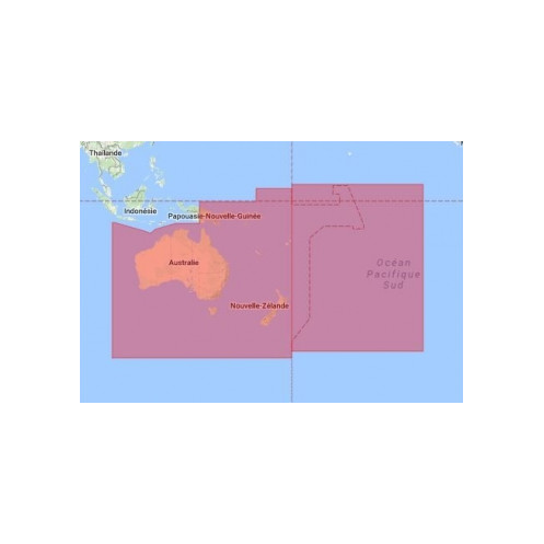 C-Map Max Megawide pour Adrena AU-M007 Aus-Nz, Png,Vanu,New Cal,Fiji,Fr Pol