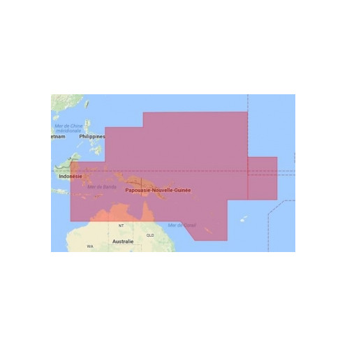 C-Map Max Megawide pour Adrena AU-M002 Papua - New Guinea and Solomon Is.