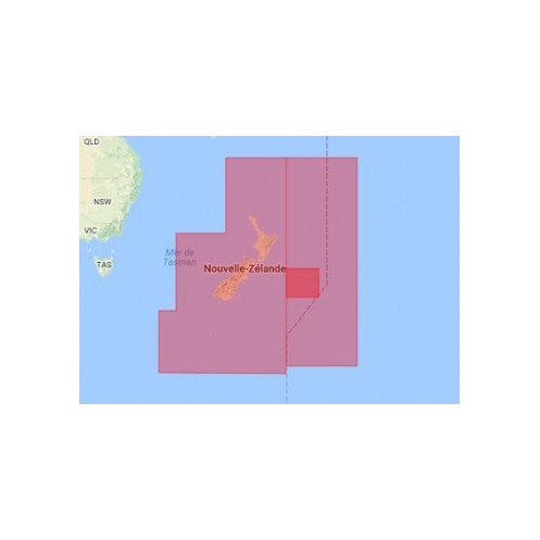 C-Map Max Wide pour Adrena AU-M222 New Zealand, Chatham I. and Kermadec I.