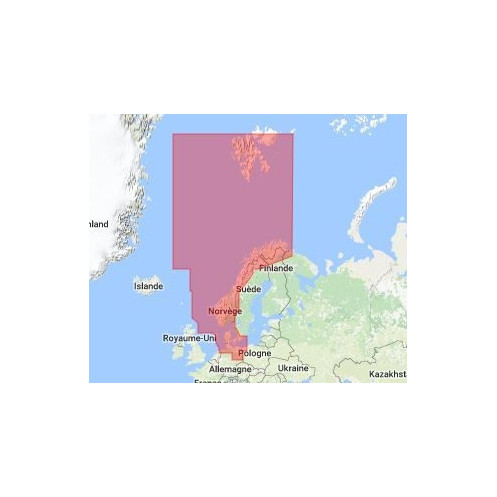 C-Map Max Wide pour Adrena EN-M300 North Sea and Denmark