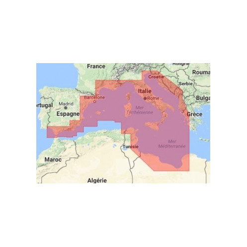 C-Map Max Wide pour Adrena EM-M076 South-West European Coasts