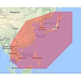 C-Map Max Megawide pour Adrena AS-M001 Vietnam, China, Taiwan, Phil., KR, Japan