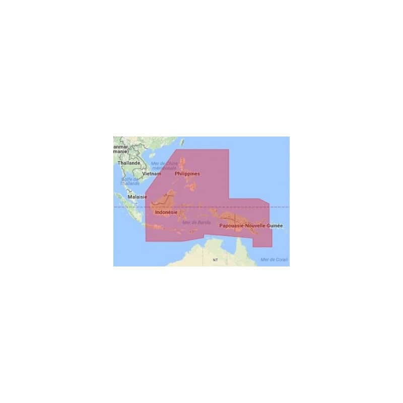 C-Map Max Wide pour Adrena AS-M205 Philippines,Papua New Guinea,E Indonesia