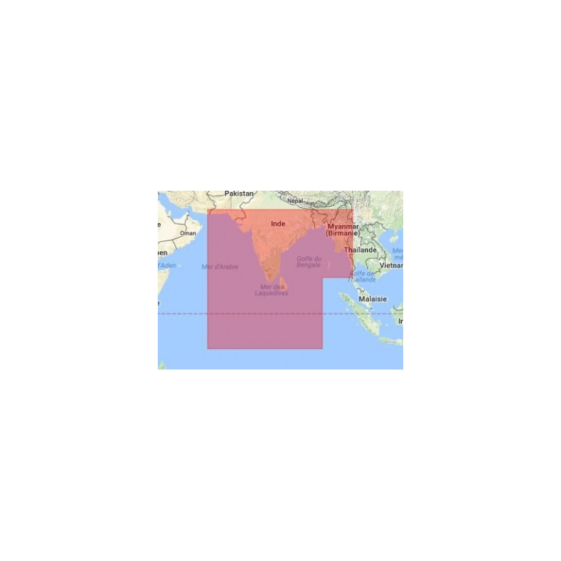 C-Map Max Wide pour Adrena IN-M201 Eastern India and Maldives