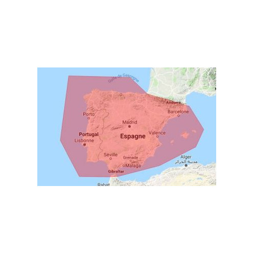 SnMap pour Adrena - Côtes Espagne + Portugal