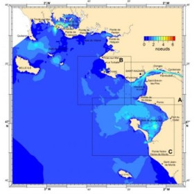 Shom pour Adrena - 565-UJC - Courant de marée : Golfe de Gascogne