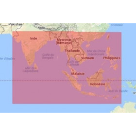 C-Map Max Megawide pour Adrena IN-M001 India and South East Asia