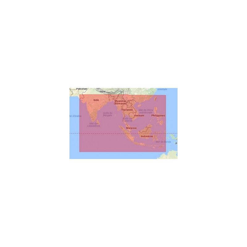 C-Map Max Megawide pour Adrena IN-M001 India and South East Asia