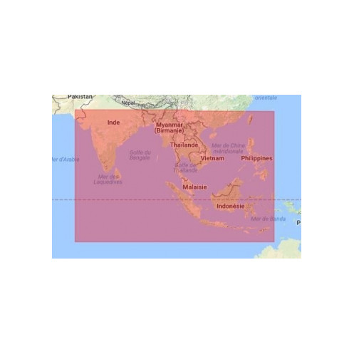 C-Map Max Megawide pour Adrena IN-M001 India and South East Asia