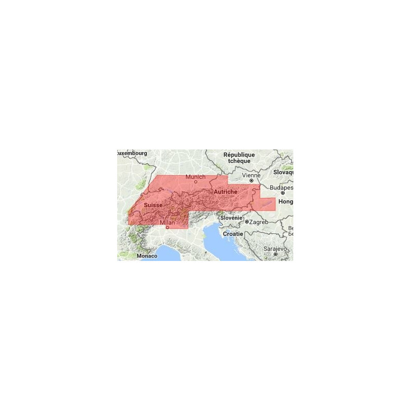 C-Map Max Wide pour Adrena EN-M068 Central European Lakes