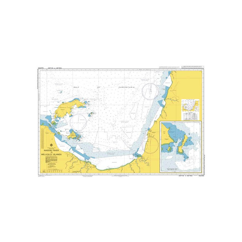 Australian Hydrographic Office - AUS303 - Nassau River to Wellesley Islands