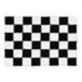 Black / white checkered flag - 60 x 90 cm