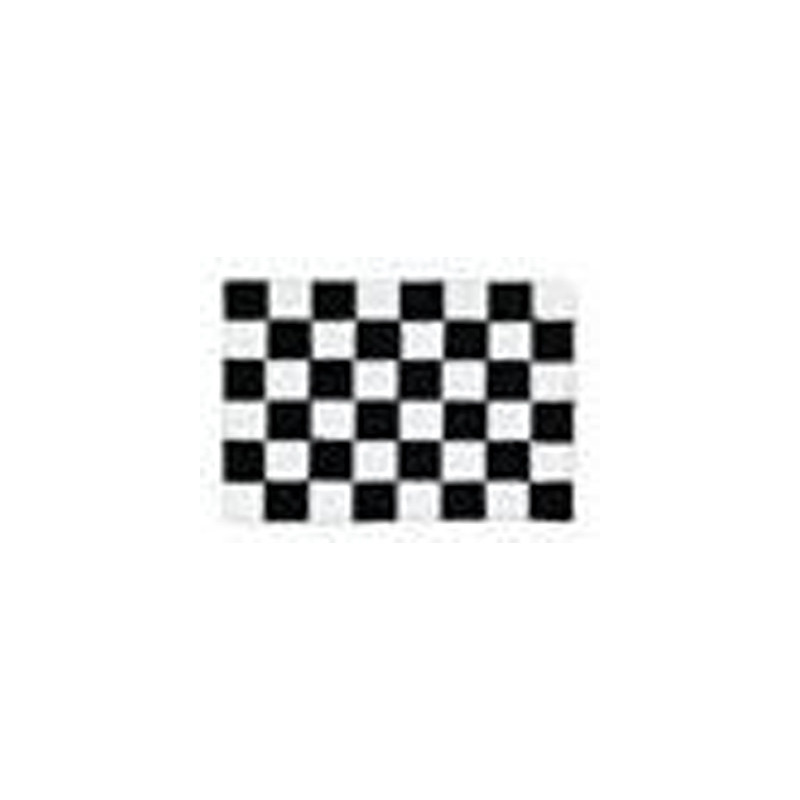 Pavillon damier noir / blanc - 60 x 90 cm
