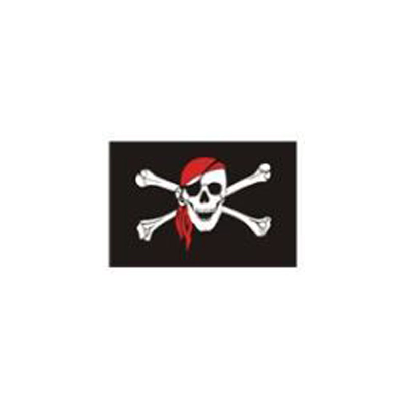 Crane and bandana pirate flag