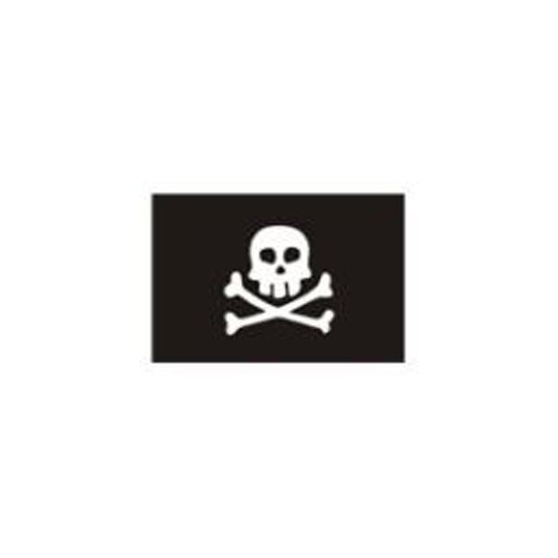 Pirate skull and bone flag