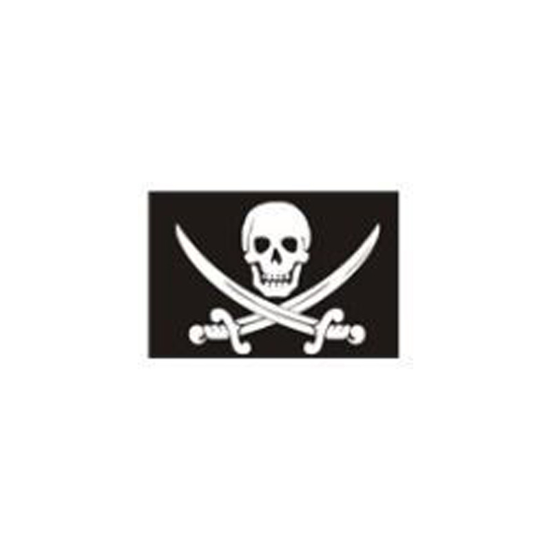 Crane pirate flag and swords