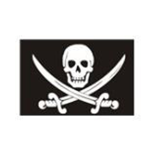 Crane pirate flag and swords