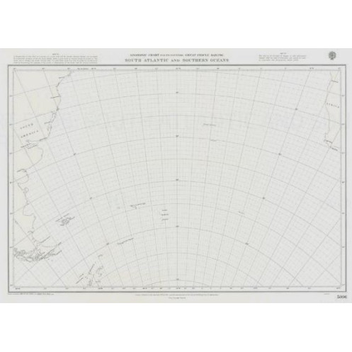 Admiralty - 5096 - South Atlantic and southern Oceans - gnomonic chart Admiralty - 5096 - South Atlantic and southern Oceans - gnomonic chart