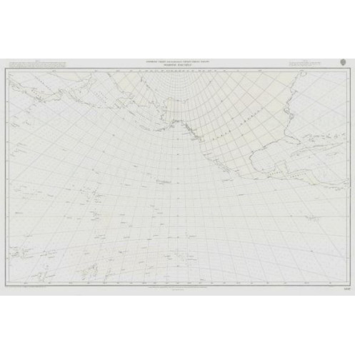 Admiralty - 5097 - North Pacific ocean - gnomonic chart