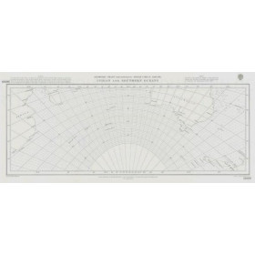 Admiralty - 5099 - Indian ans southern oceans - gnomonic chart