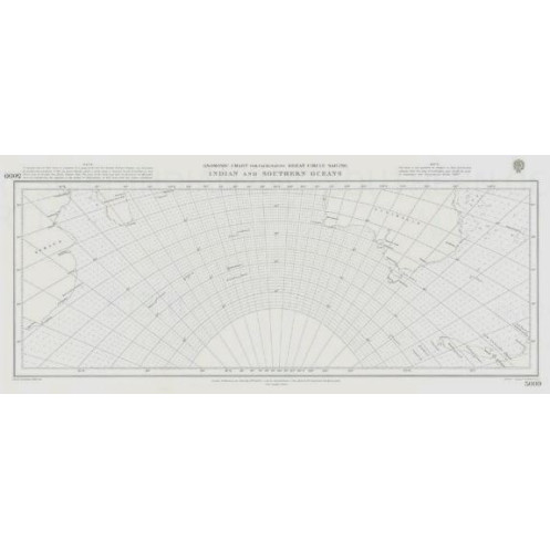 Admiralty - 5099 - Indian ans southern oceans - gnomonic chart