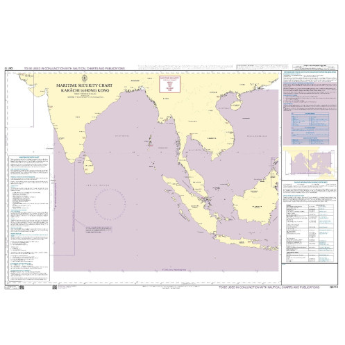Admiralty - Q6112 - Maritime Security Chart - Karachi to Hong Kong Admiralty - Q6112 - Maritime Security Chart - Karachi to Hong Kong