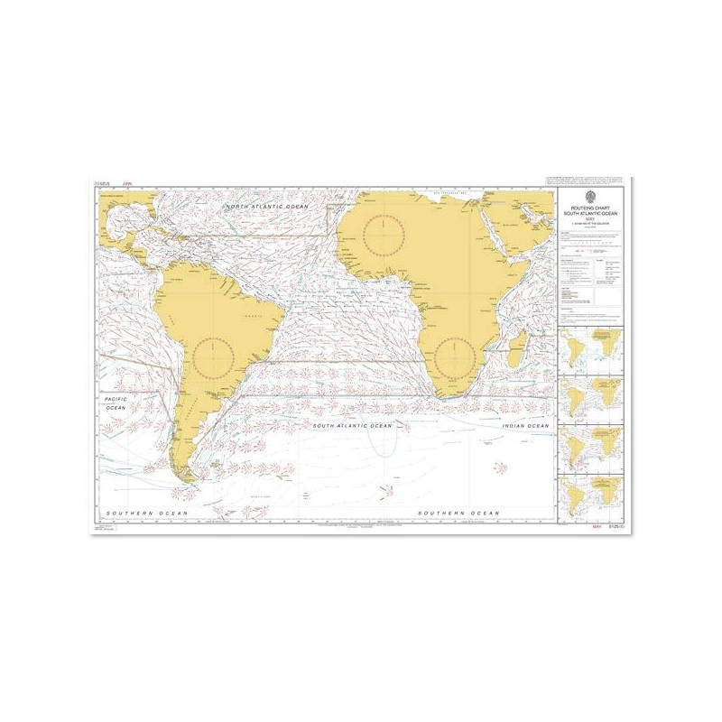 Admiralty - 5125 - planning chart - Routeing - South Atlantic Ocean