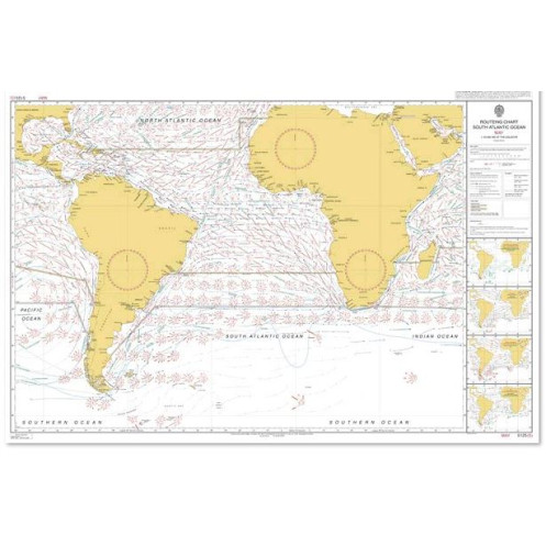 Admiralty - 5125 - planning chart - Routeing - South Atlantic Ocean