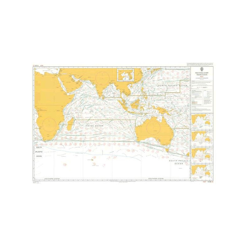 Admiralty - 5126 - planning chart - Routeing - Indien Ocean