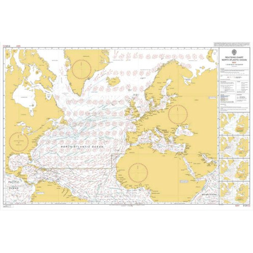 Admiralty - 5124 - planning chart - Routeing - North Atlantic Ocean