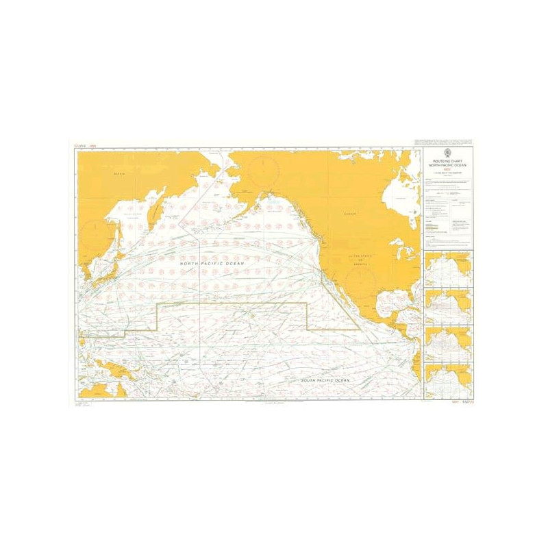 Admiralty - 5127 - planning chart - Routeing - North pacific Ocean