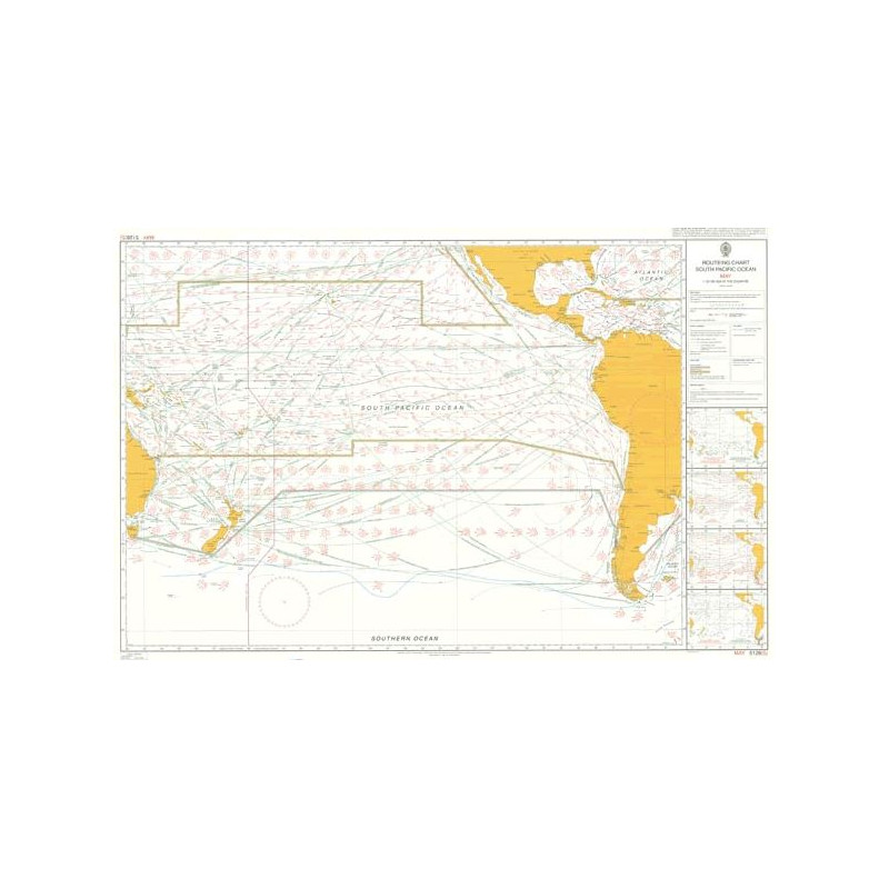 Admiralty - 5128 - planning chart - Routeing - South pacific Ocean