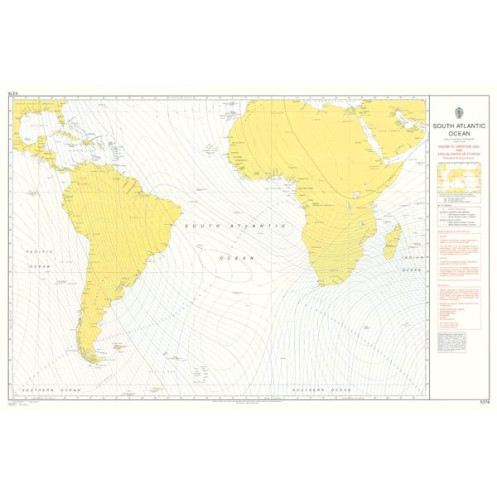 Admiralty - 5376 - Magnetic declination chart