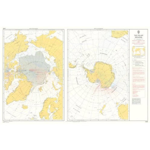Admiralty - 5384 - Carte de déclinaison magnétique