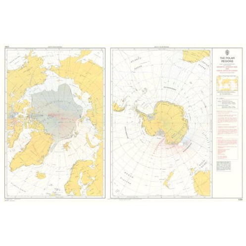 Admiralty - 5384 - Carte de déclinaison magnétique Admiralty - 5384 - Carte de déclinaison magnétique