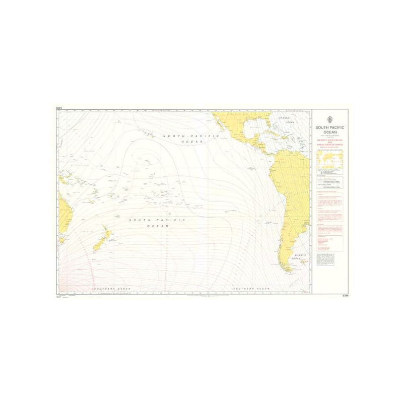 Admiralty - 5399 - Magnetic declination chart