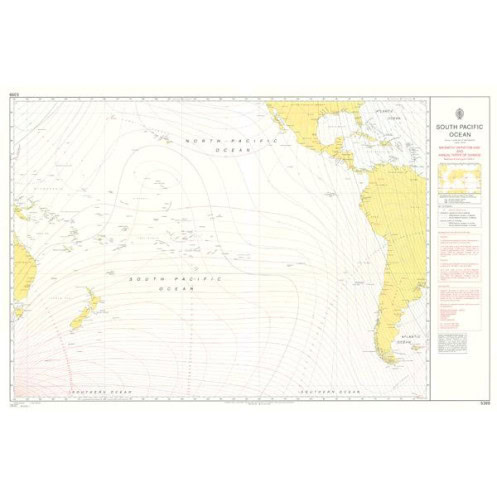 Admiralty - 5399 - Carte de déclinaison magnétique